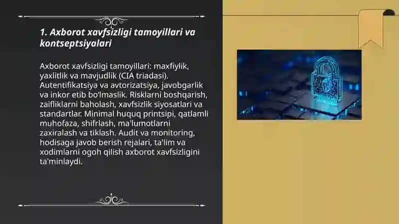 Axborot xavfsizligi 3