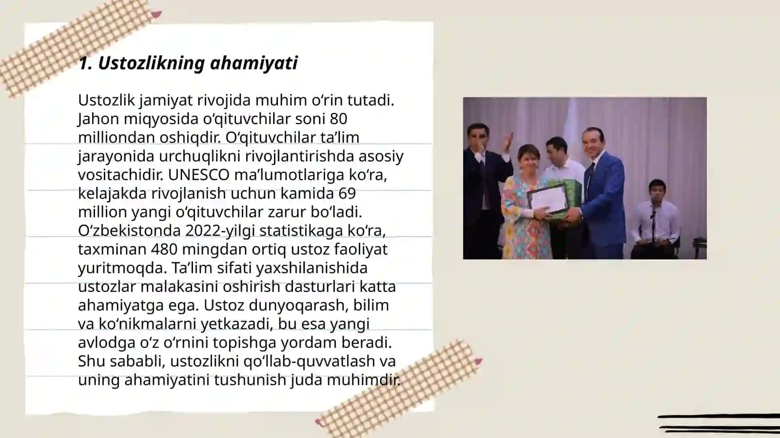 Ustozlarga ehtirom 3
