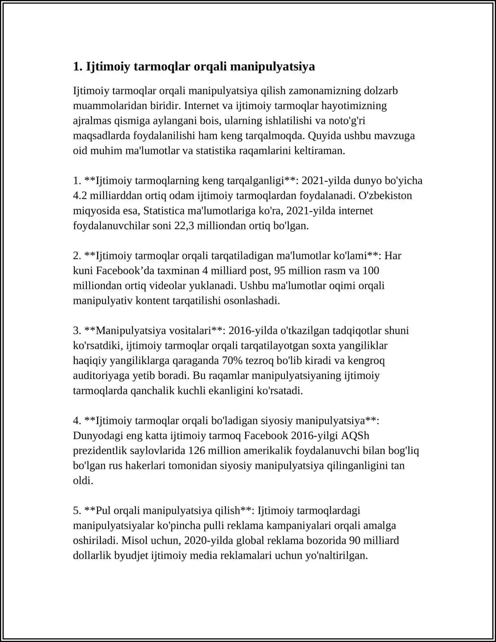 MEDIA ORQALI MANIPULYATSIYA 3