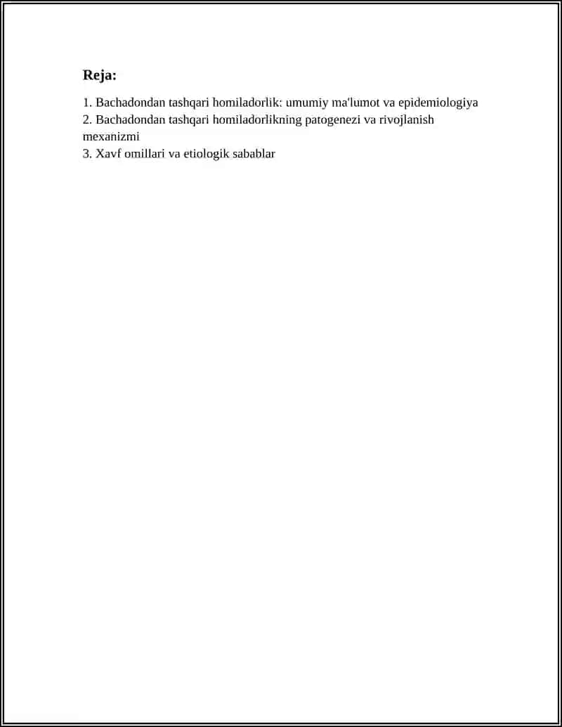 BACHADONDAN TASHQARI HOMILADORLIK 3