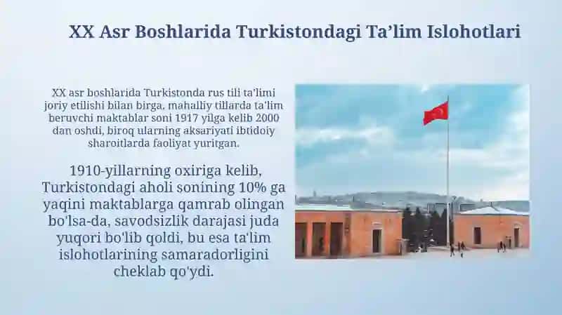 Zamonaviy Turkiston Ta’limi: Qarashlar va Muammolar 3