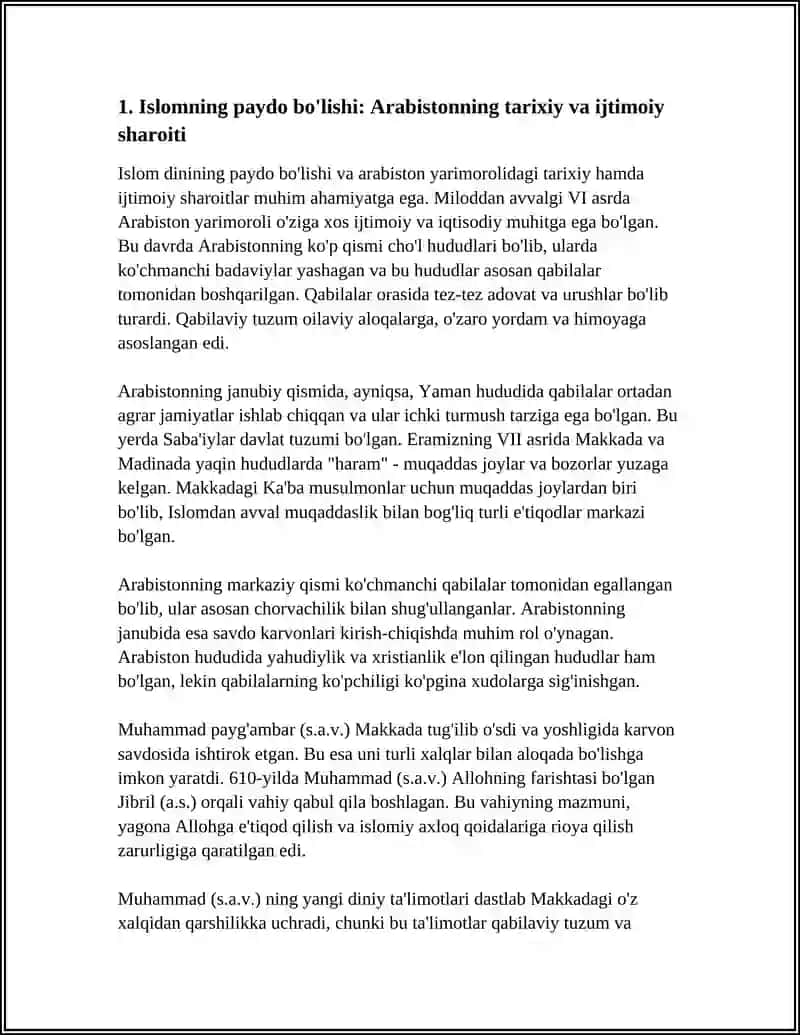 ISLOMNING VUJUDGA KELISHI VA TARQALISHI 3