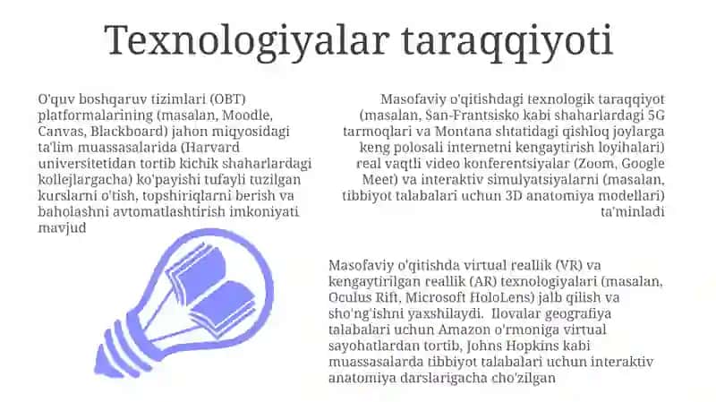 Masofaviy oʻqitish texnologiyasi 3