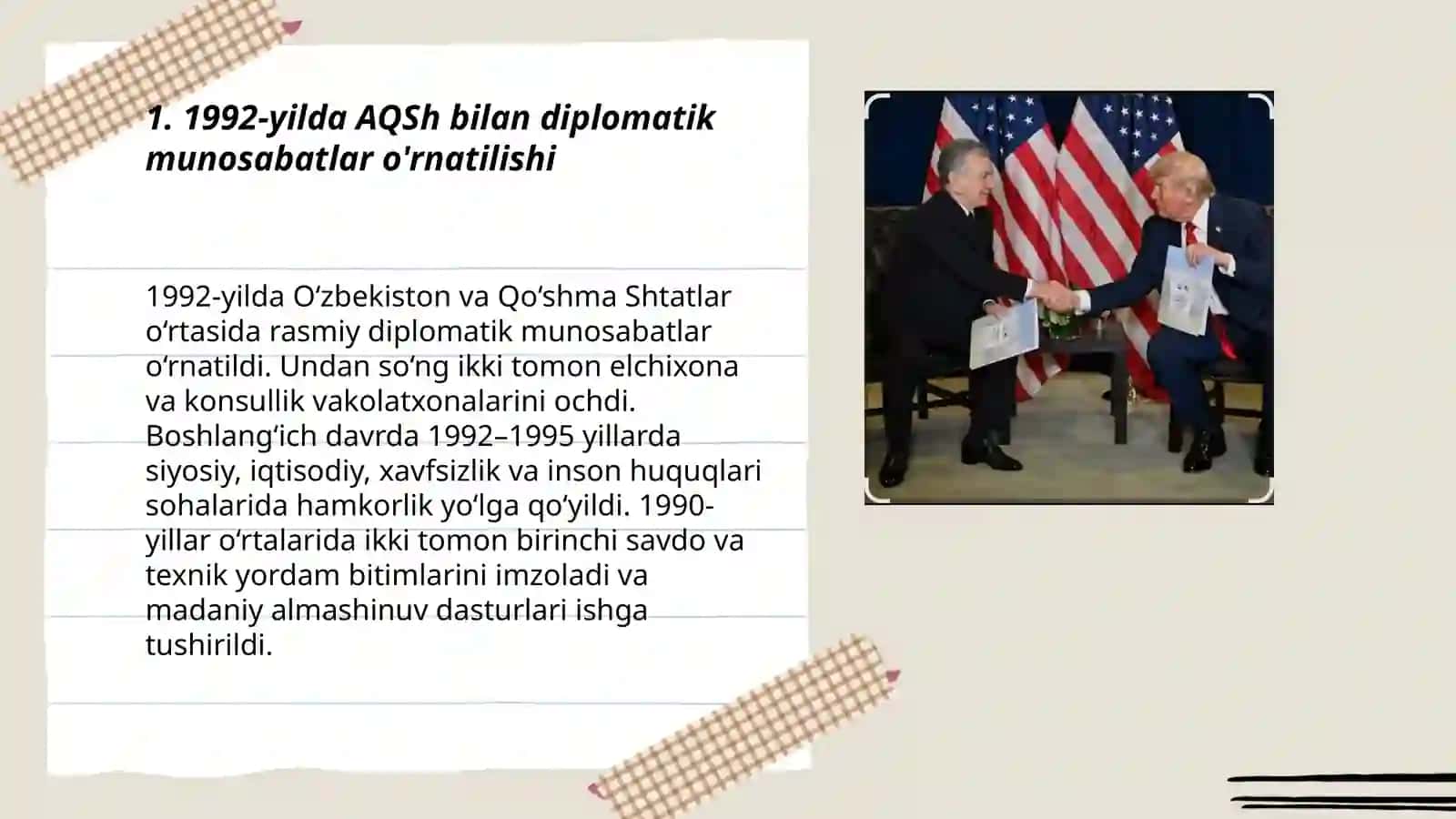 Ozbekiston va AQSh munosabatlari (1991-2025) 3