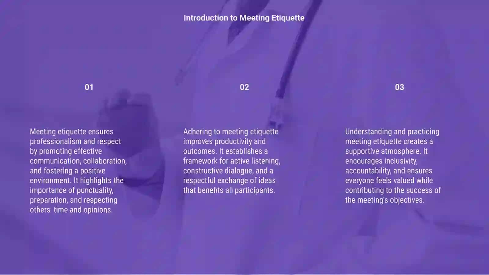 Meeting Etiquette 3