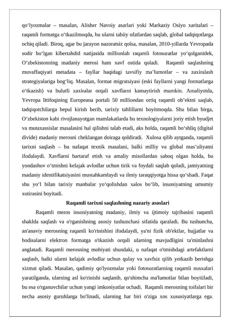 Raqamli tarixni saqlash 3