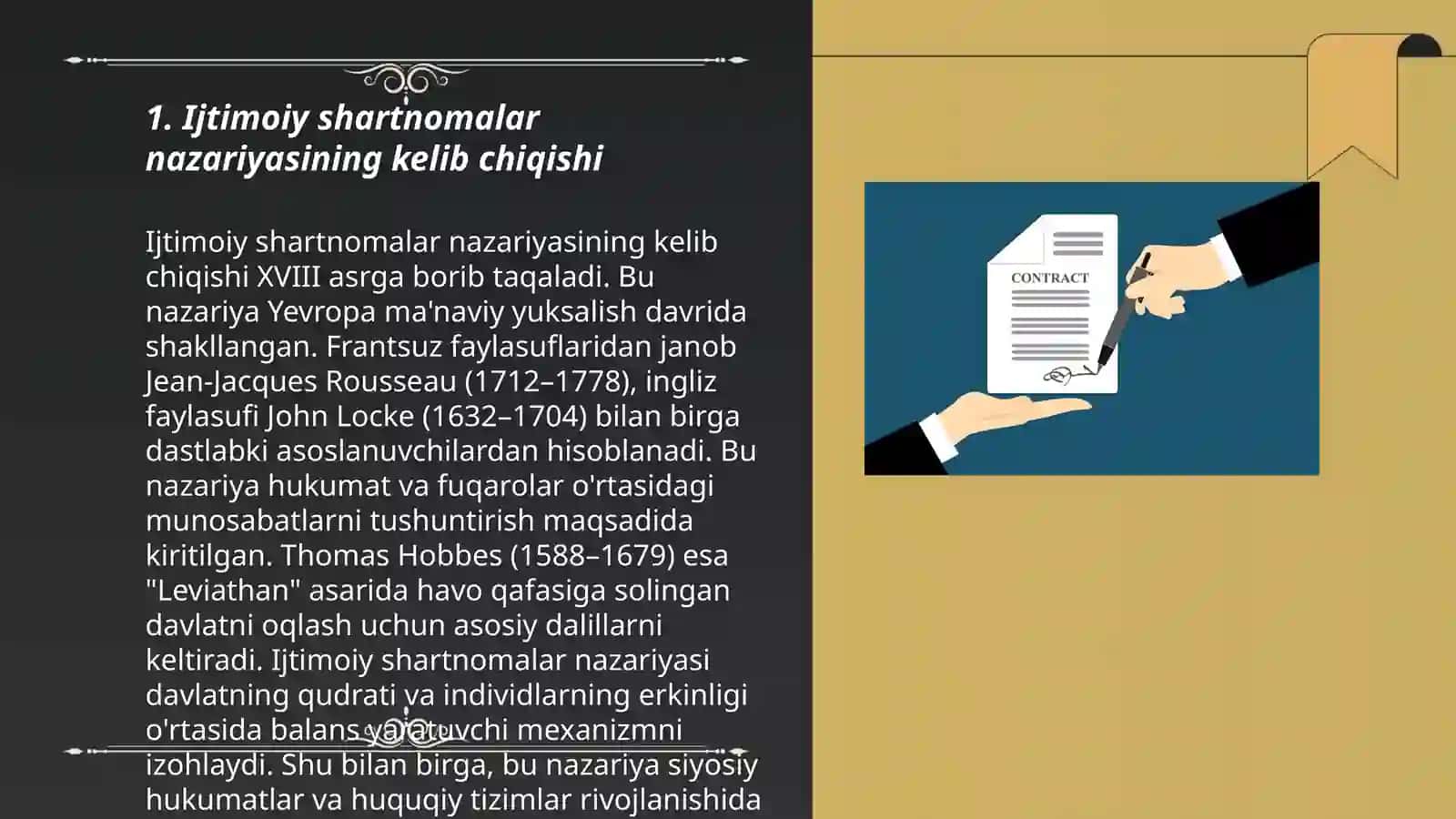 Ijtimoiy Shartnomalar nazariyasi 3