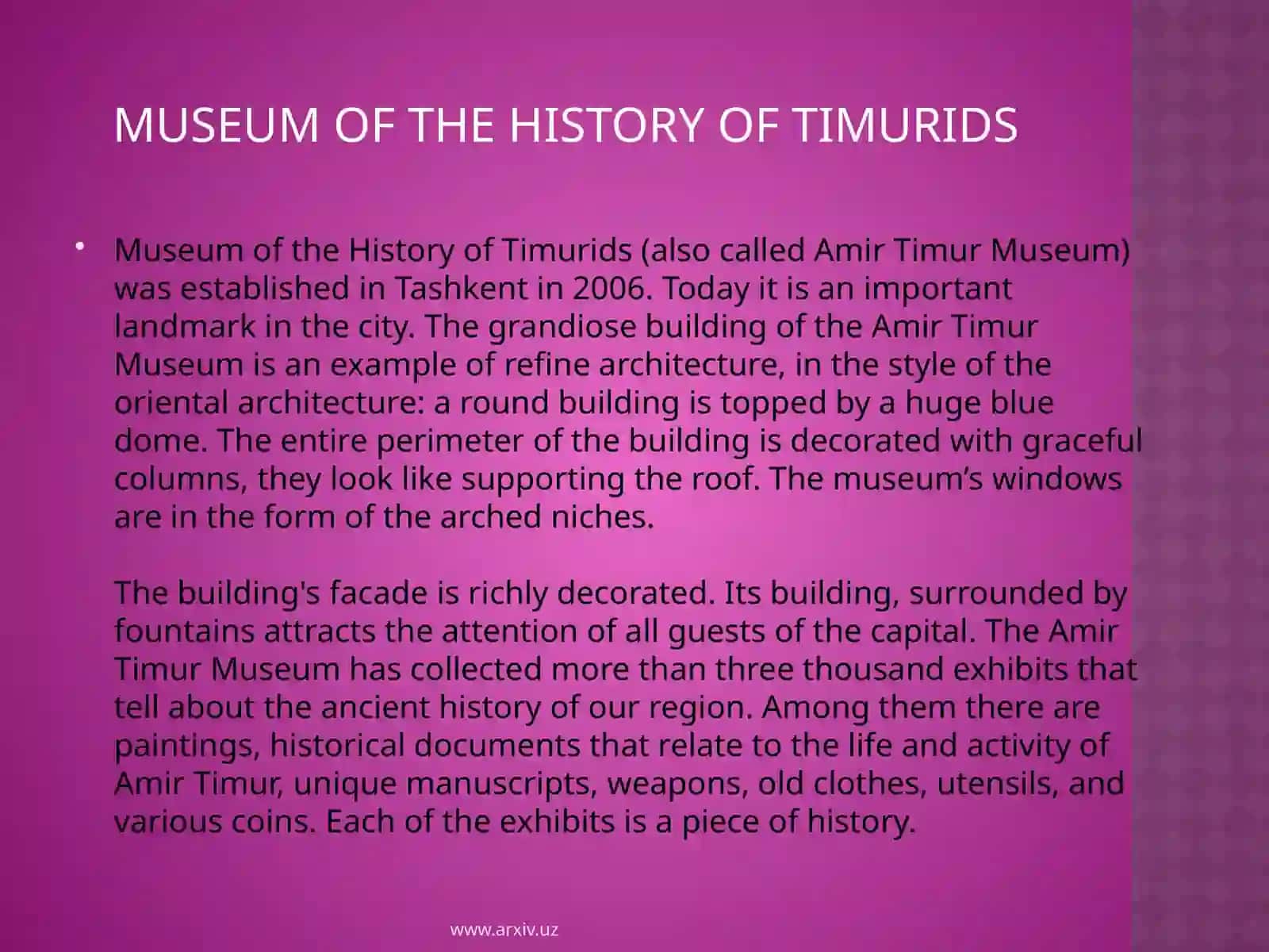Tashkent Museums 3
