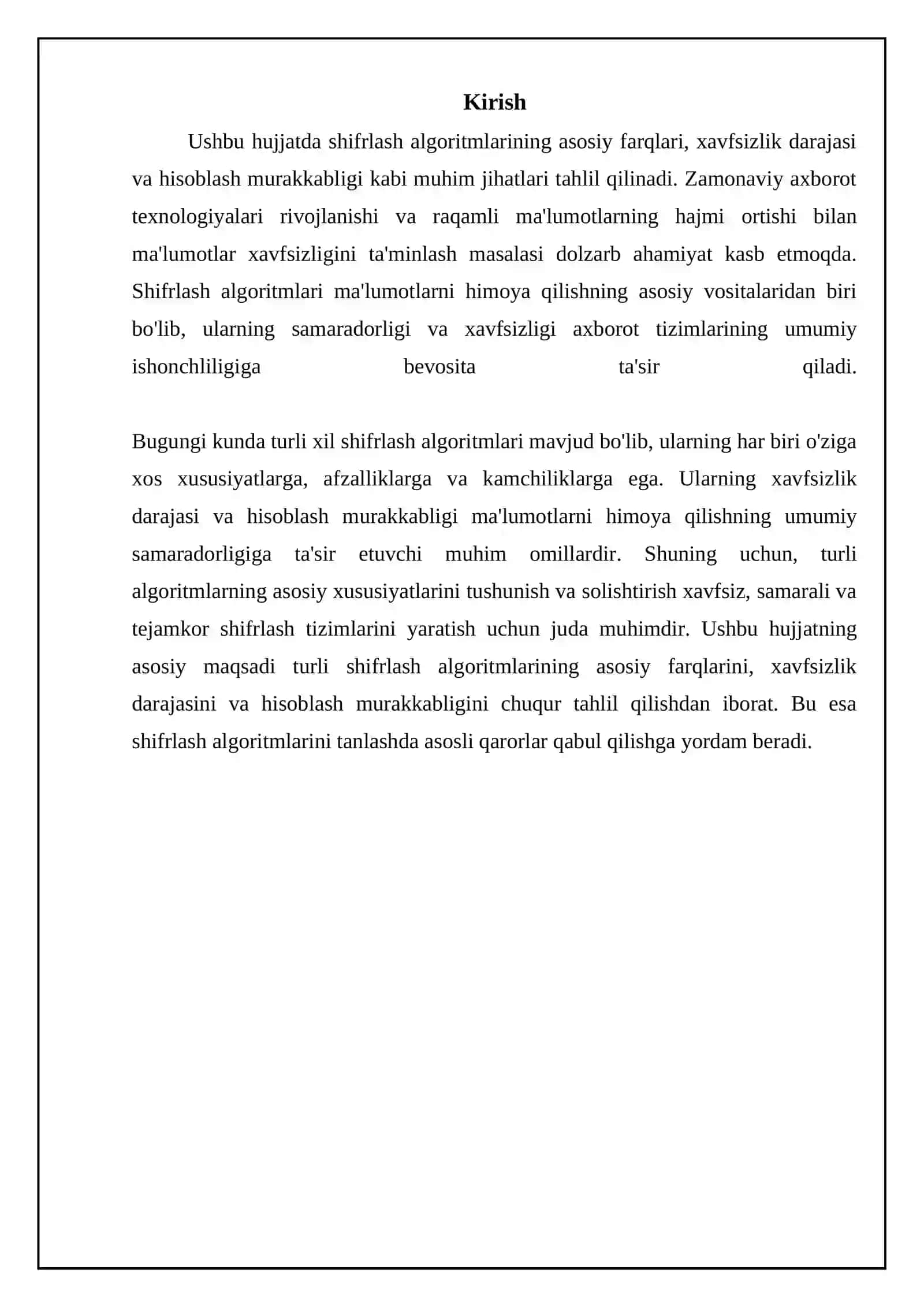 Shifrlash algoritmlari 3