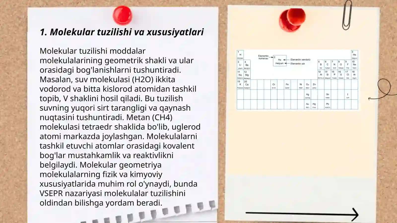 Reja: Molekular tuzilishi va xususiyatlari 3