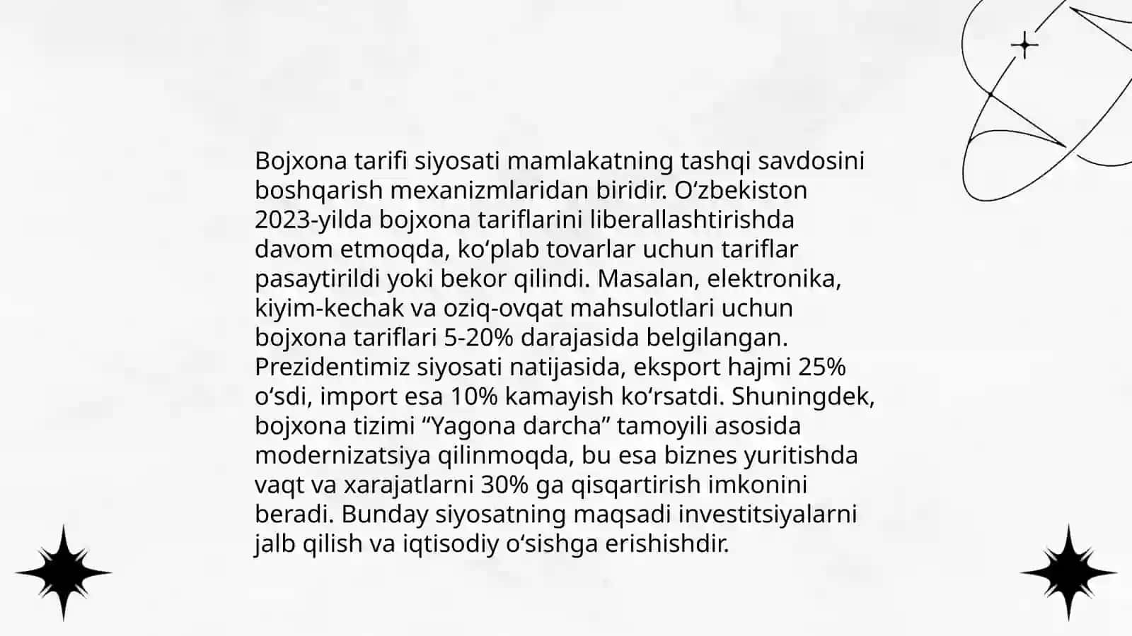 Bojxona tarifi siyosati 3