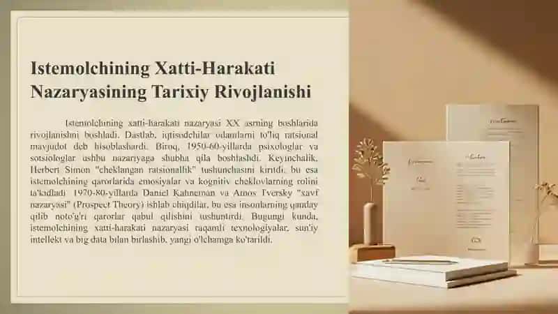 Istemolchining xatti-harakat nazariyasi 3