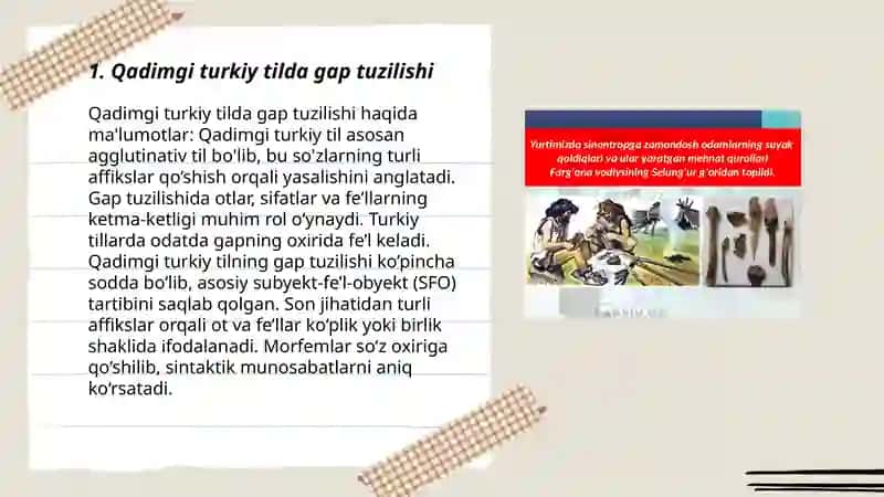 Qadimgi turkiy tilda sintaksis va qoʻshma gaplar 3