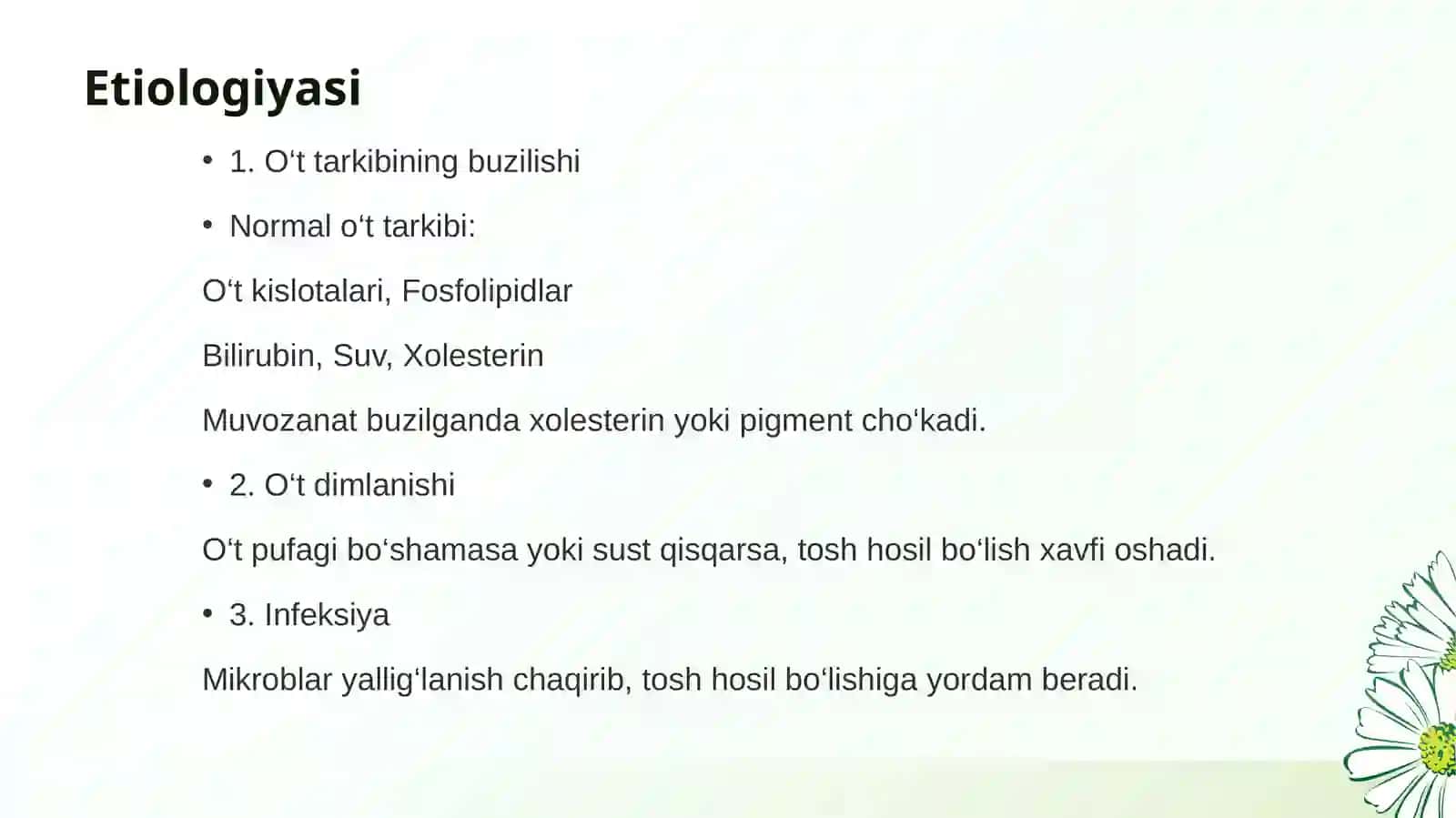 O‘t-tosh kasalligi 3