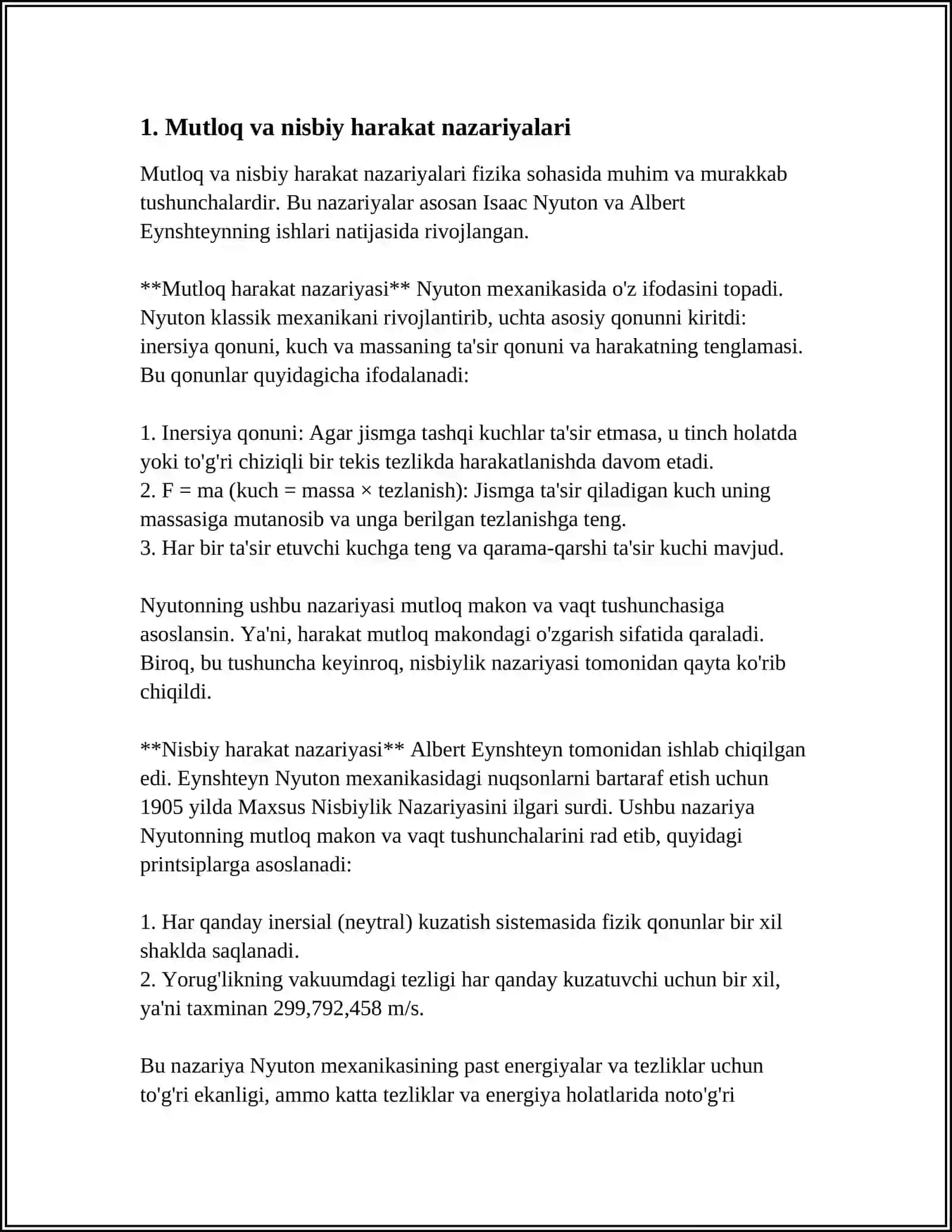 NISBIYLIK NAZARIYASI ELEMENTLARI 3