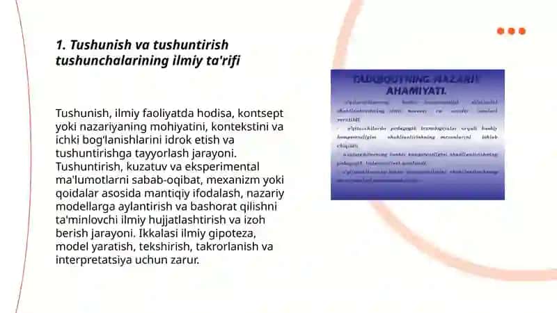 Tushunish va tushuntirishning ahamiyati 3