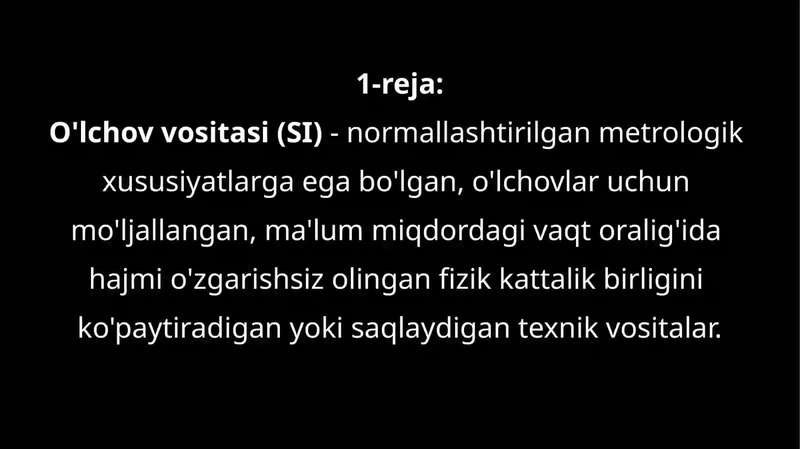 O'lchovvositalarning tushunchasi va tasnifi 3