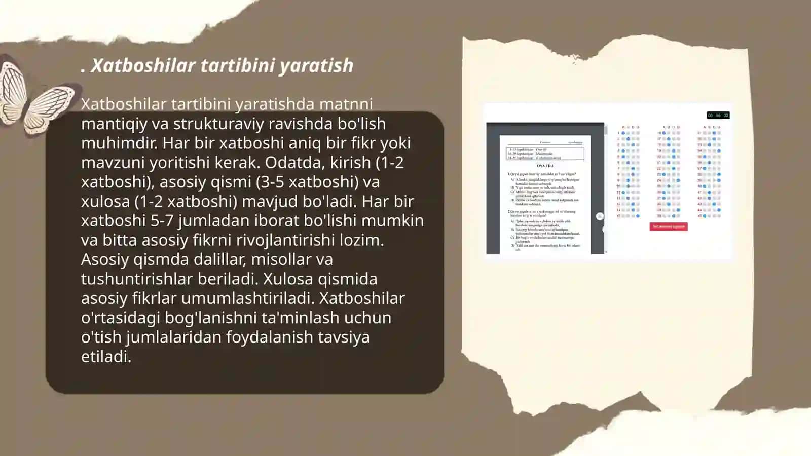 Xatboshilar tartibini yaratish 3