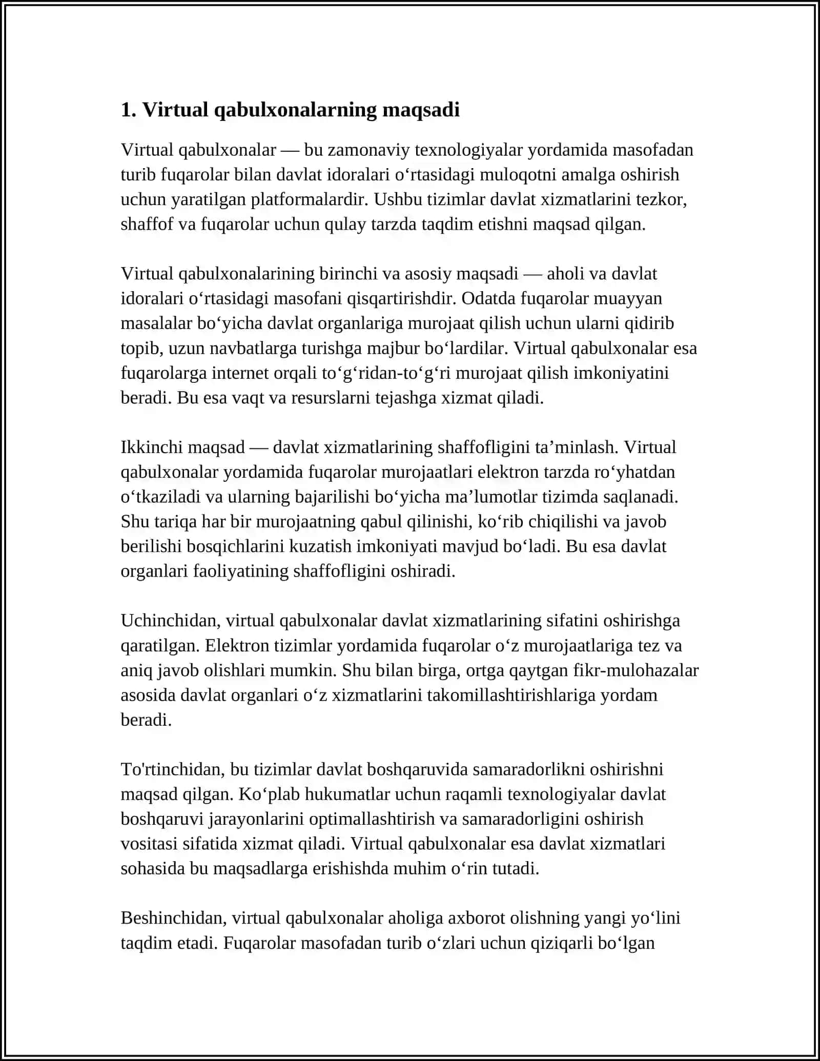 Virtual qabulxonalar ochilishi 3