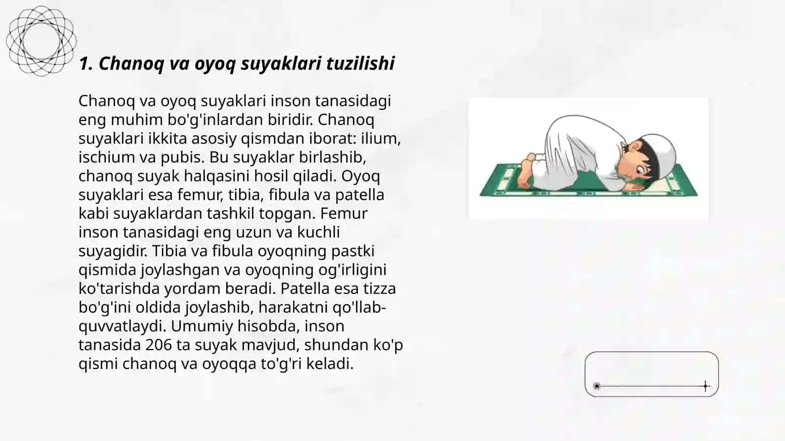 Chanoq va oyoq suyaklari 3