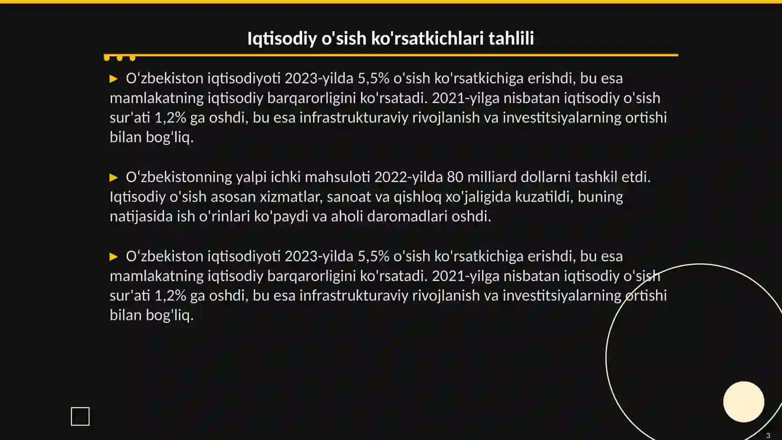 Oʻzbekiston Iqtisodiyoti 3