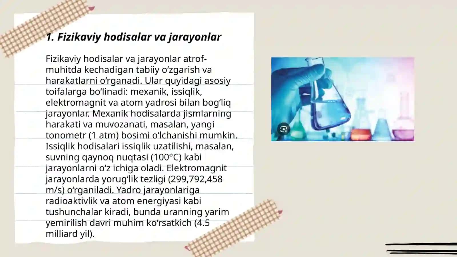 Kimyodan tayyorlagan 3