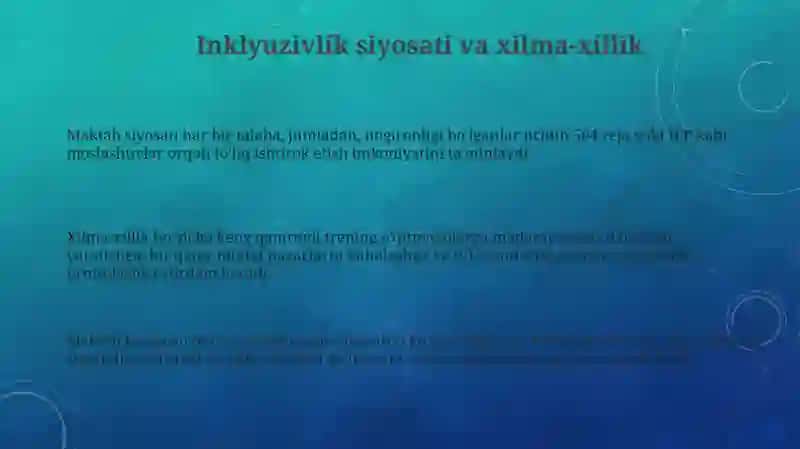 Иклюзив хусусий мактаб 3