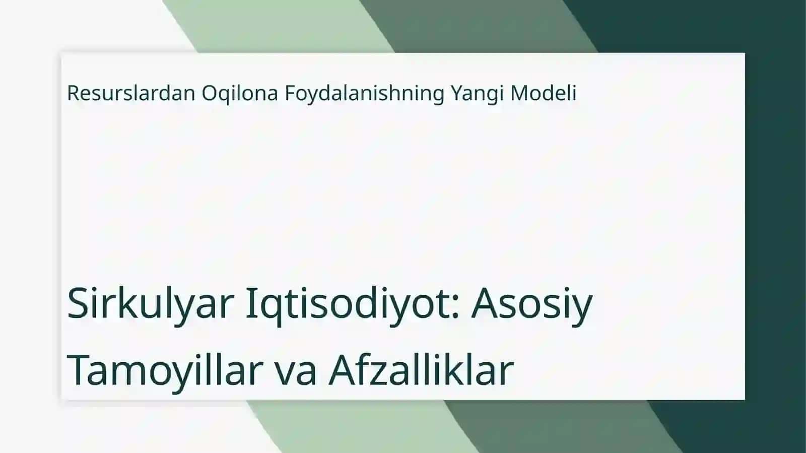 Sirkulyar iqtisodiyot va qayta tiklanuvchi energiya 3