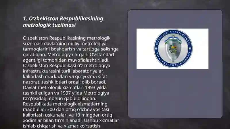 Oʻzbekiston Respublikasi davlat metrologik xizmati 3