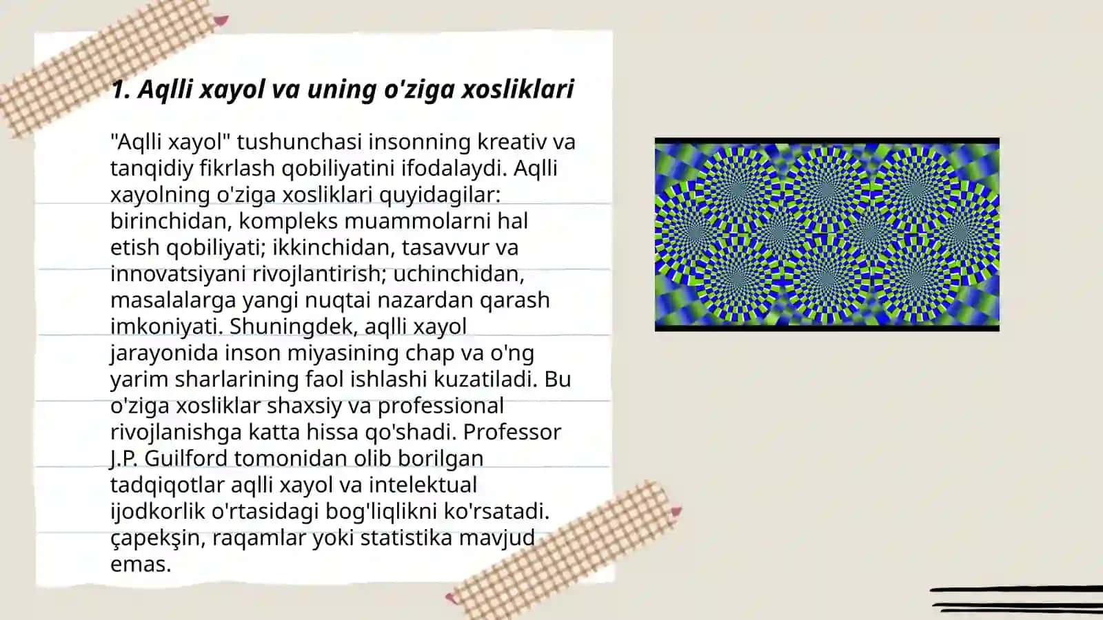 Aqlli xayol va uning o'ziga xosliklari 3