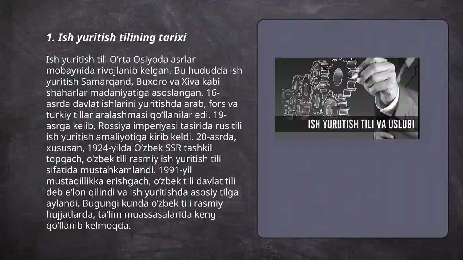 Ish yuritish tili va uslubi 3