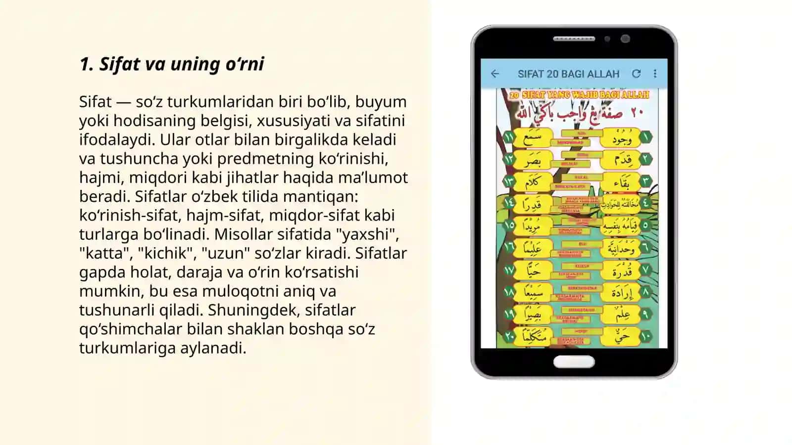 Sifat mavzusida 3