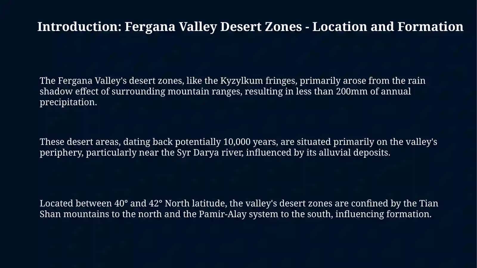 Desert zones in the Fergana Valley 3