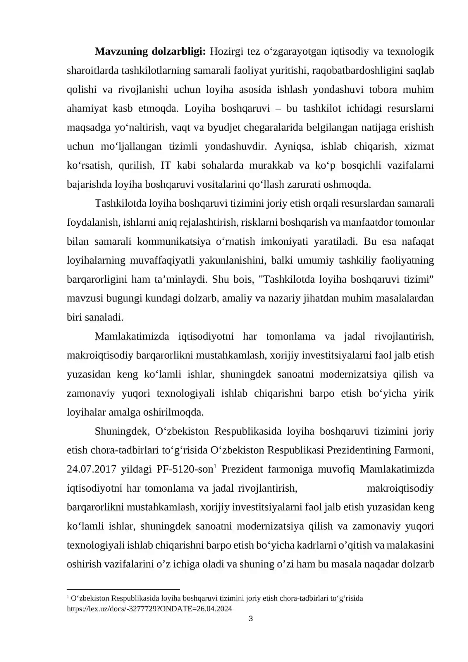 LOYIHA BOSHQARUVI 3