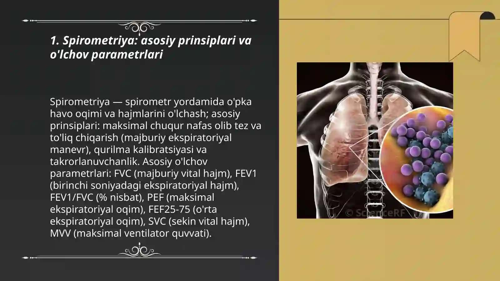 Spirometriya: asosiy prinsiplari va o'lchov parametrlari 3