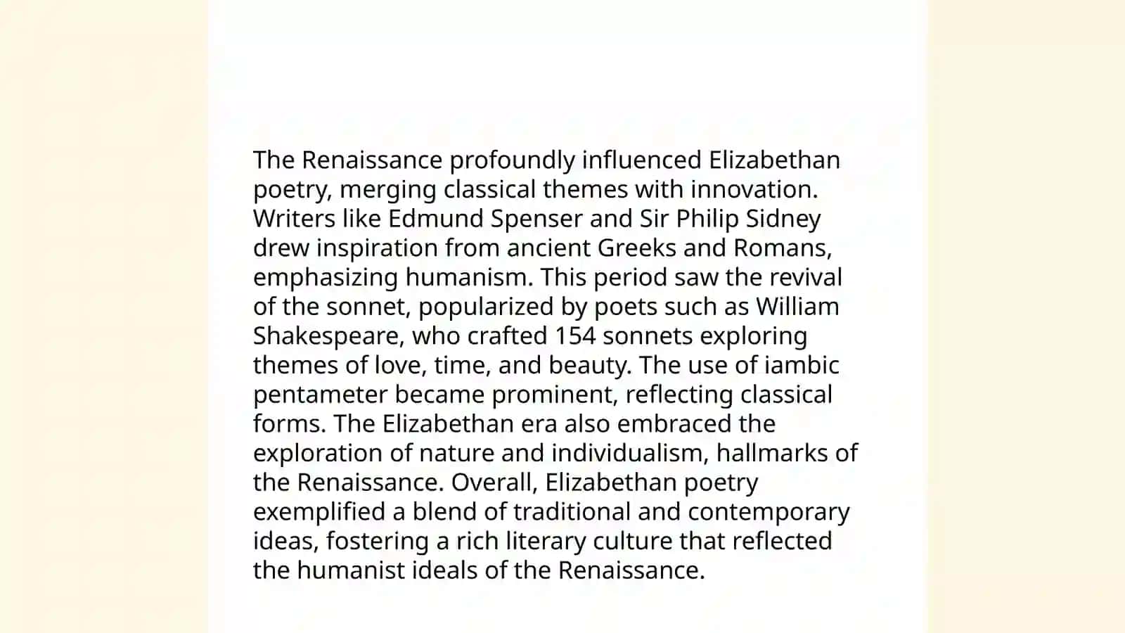 Elizabethan poetry, drama and fiction 3