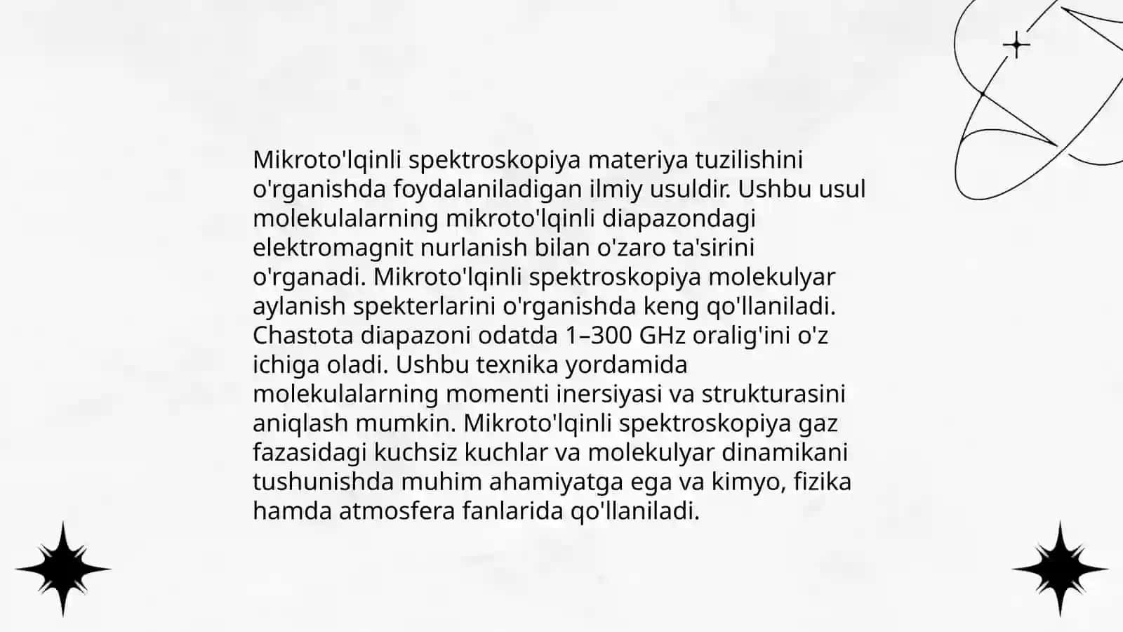 Mikroto'lqinli spektroskopiya 3