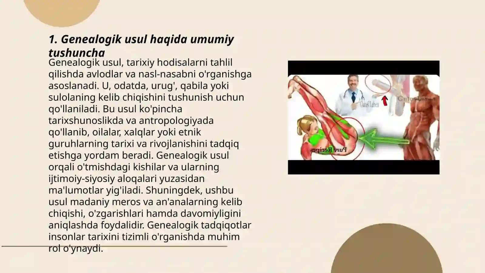 Geneologik usul haqida umumiy tushuncha 3
