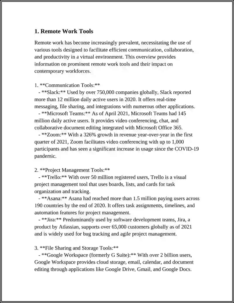 Remote Work Tools Overview 3