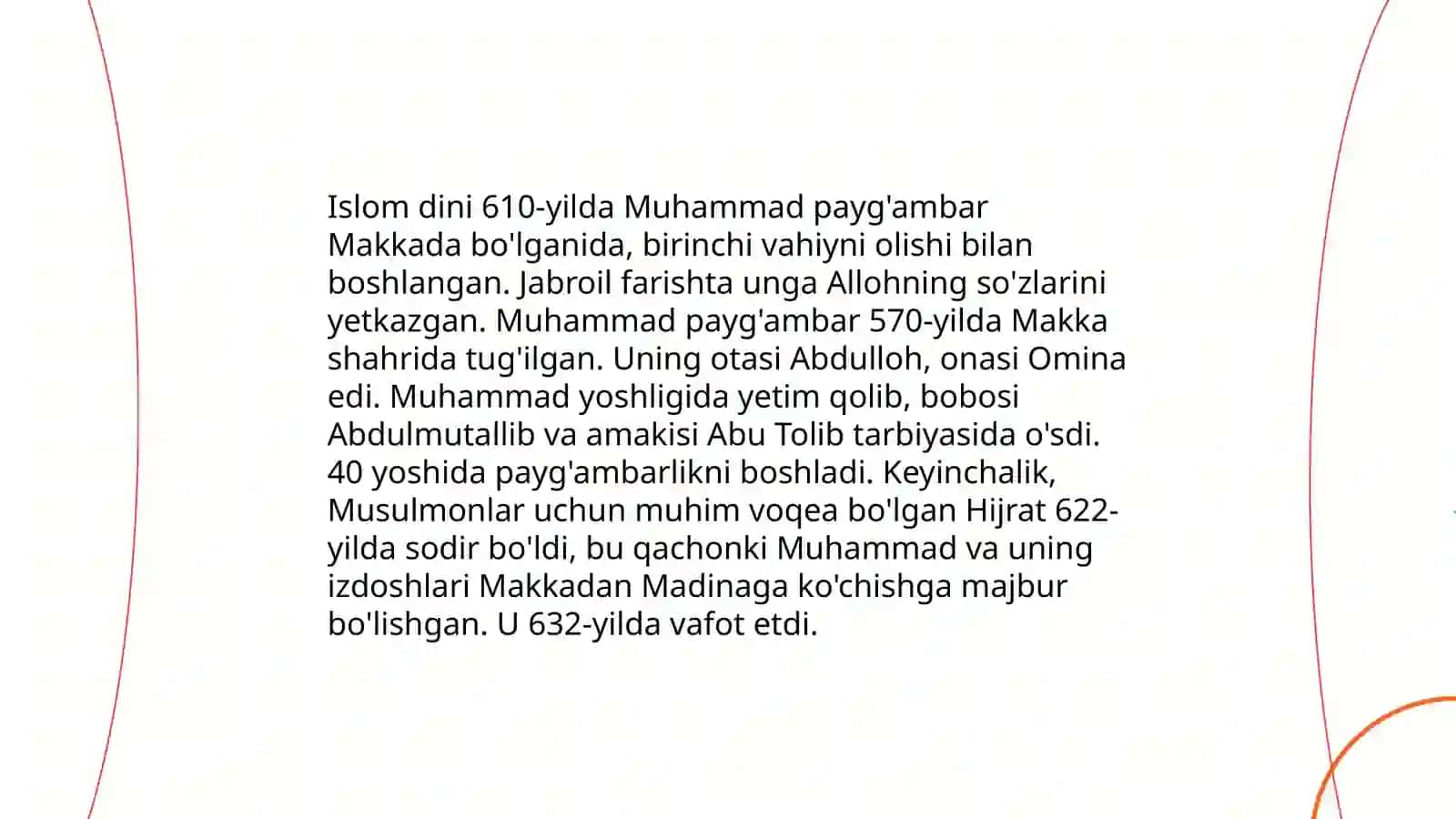 Islom dini tarixi va tarqalishi 3