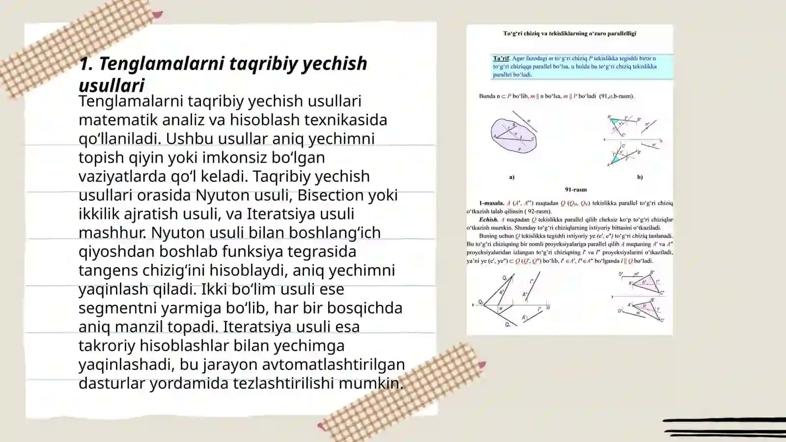 Tenglamalarni taqribiy yechish usullari 3