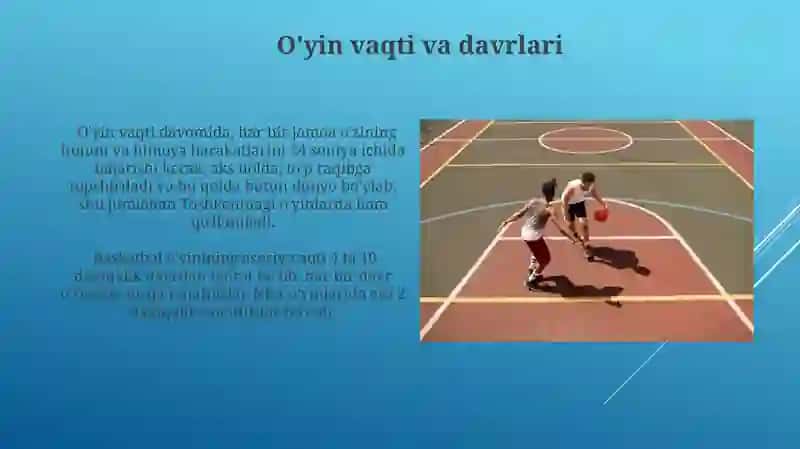 Sport oʻyinlari basketbol oʻyin qoidalari 3