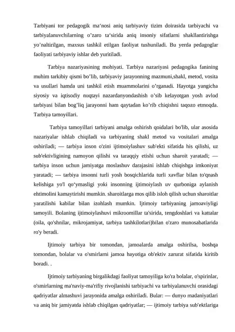 Tarbiya va ijtimoiy tarbiya 3