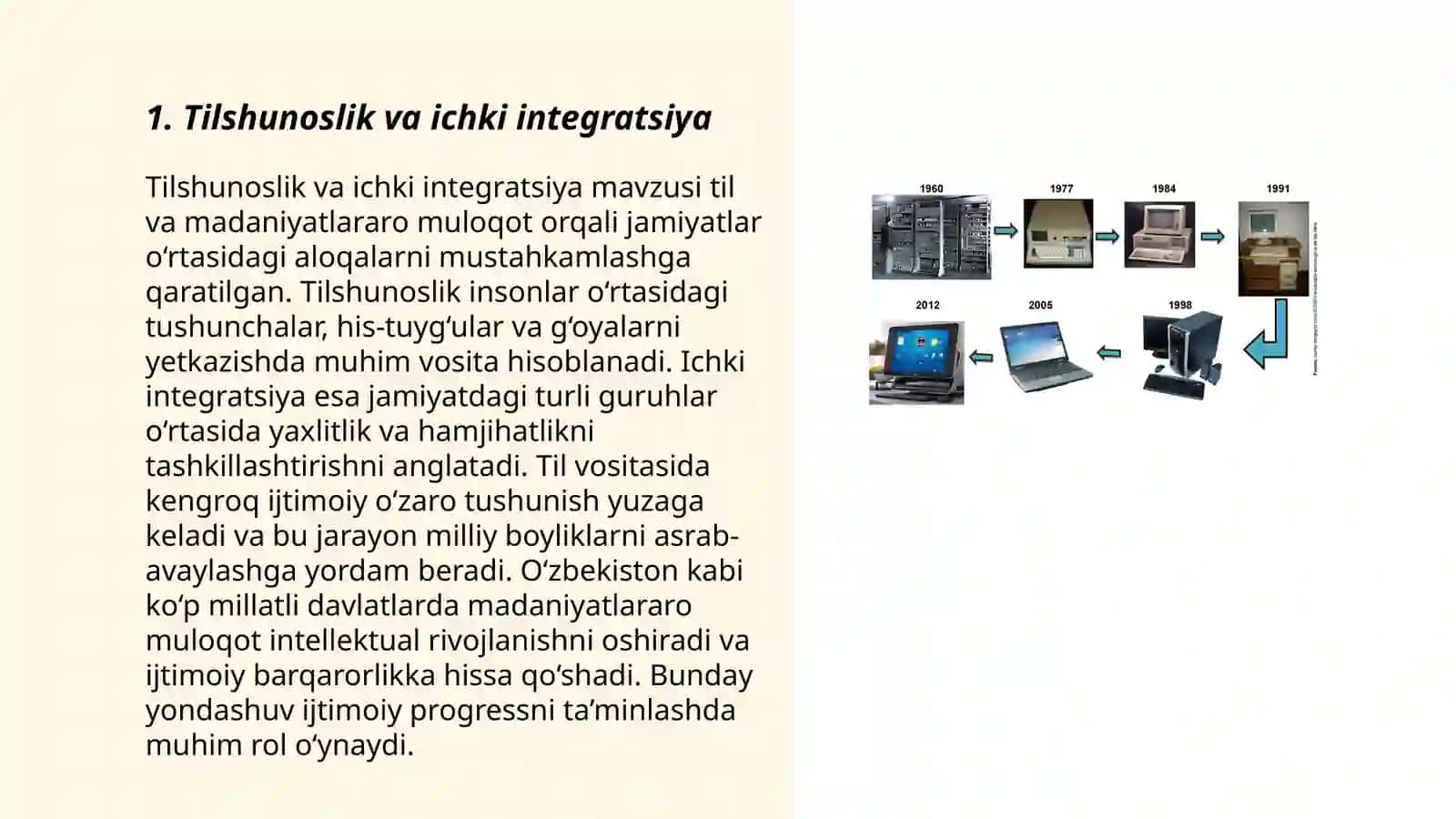 Tilshunoslik va ichki integratsiya 3