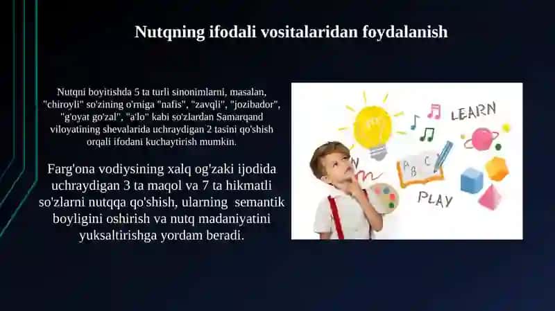 Nutq o‘stirish va boyitish usullari 3