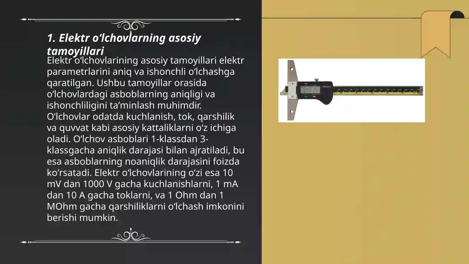 Elektr va elektron oʻlchov asboblari 3