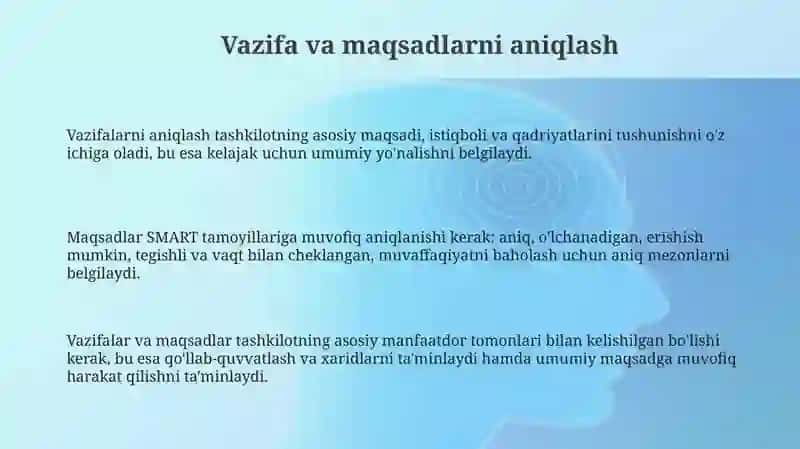 Strategik rejalashtirish bosqichlari 3