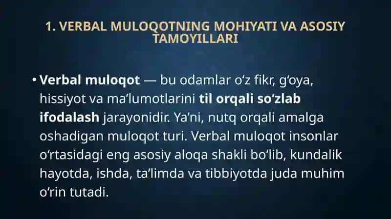PATSIENT BILAN VERBAL VA NOVERBAL MULOQOT KO’NIKMALARI. 3