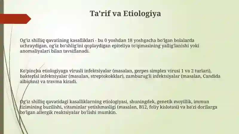 Og'iz shilliq qavati kasalliklari 3