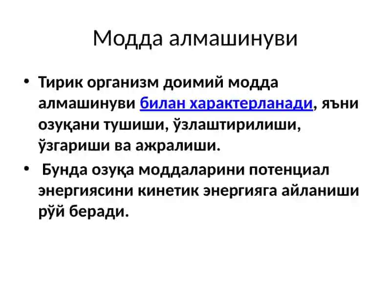 Болалардамодда алмашинуви ва энергия алмашинуви 3
